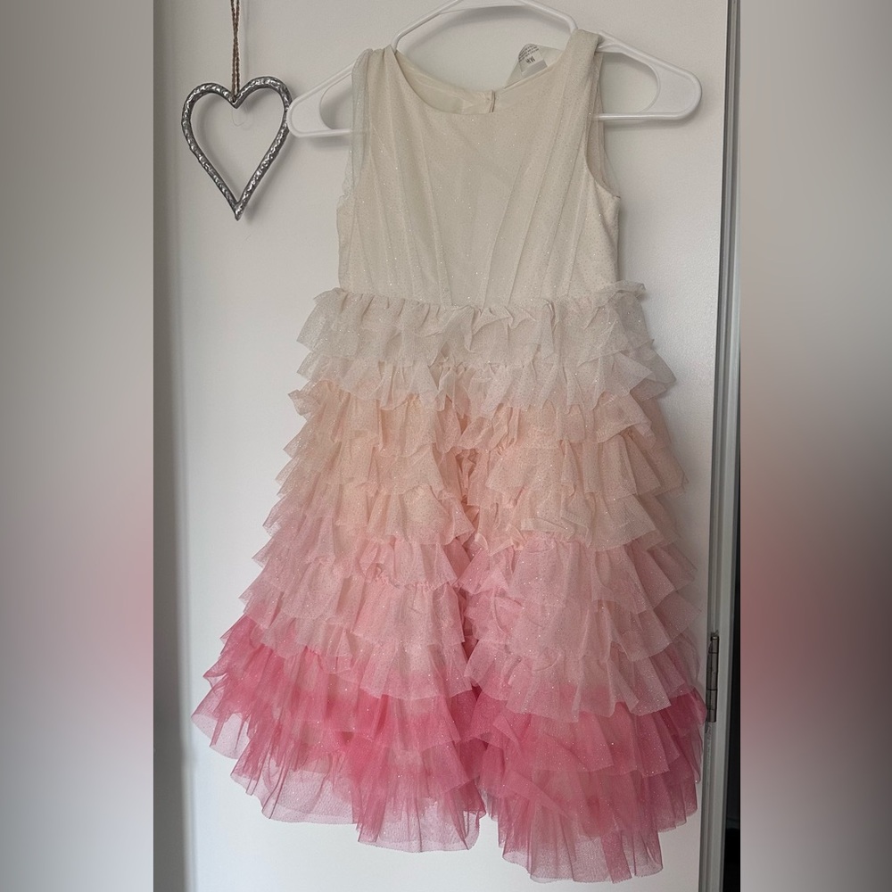 H&M Elegant Cream and White tulle dress